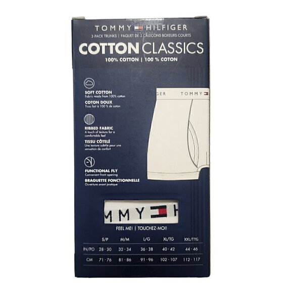 Tommy Hilfiger‎ Men's Trunks 100% Cotton 3-Pack Assorted Size XL - Picture 5 of 5